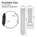 Original Arc Silicone Strap for Samsung Galaxy Watch 7 6 5 4 Pro Classic 40mm–47mm 20mm Band - STRAPS