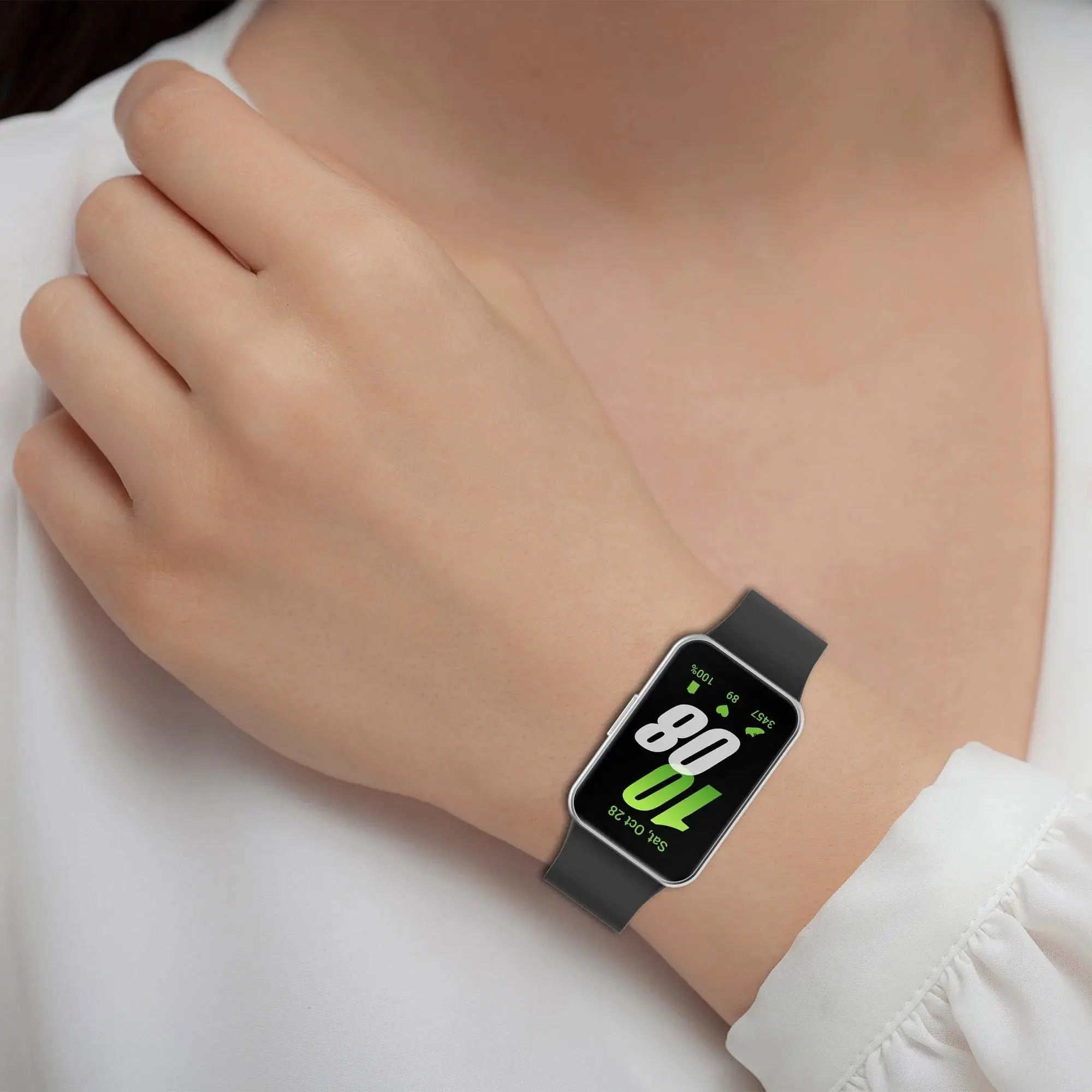 Original Silicone Loop for Samsung Galaxy Fit 3 – Soft Sport Wristband Adjustable Smartwatch Strap - STRAPS