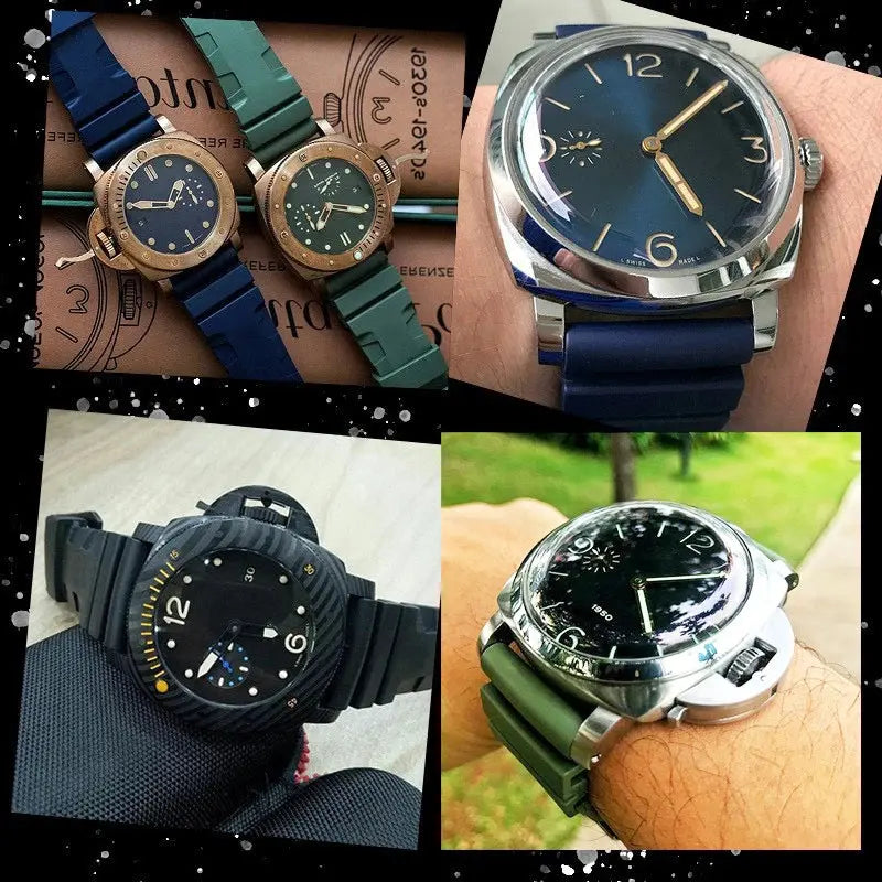 Panerai SUBMERSIBLE PAM 441/386 Silicone Watch Band - 24/26mm - Lightning Design - STRAPS