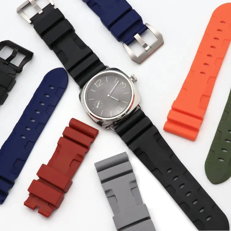 Panerai SUBMERSIBLE PAM 441/386 Silicone Watch Band - 24/26mm - Lightning Design - STRAPS