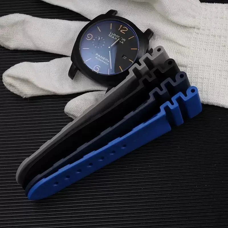 Panerai SUBMERSIBLE PAM 441/386 Silicone Watch Band - 24/26mm - Lightning Design - STRAPS