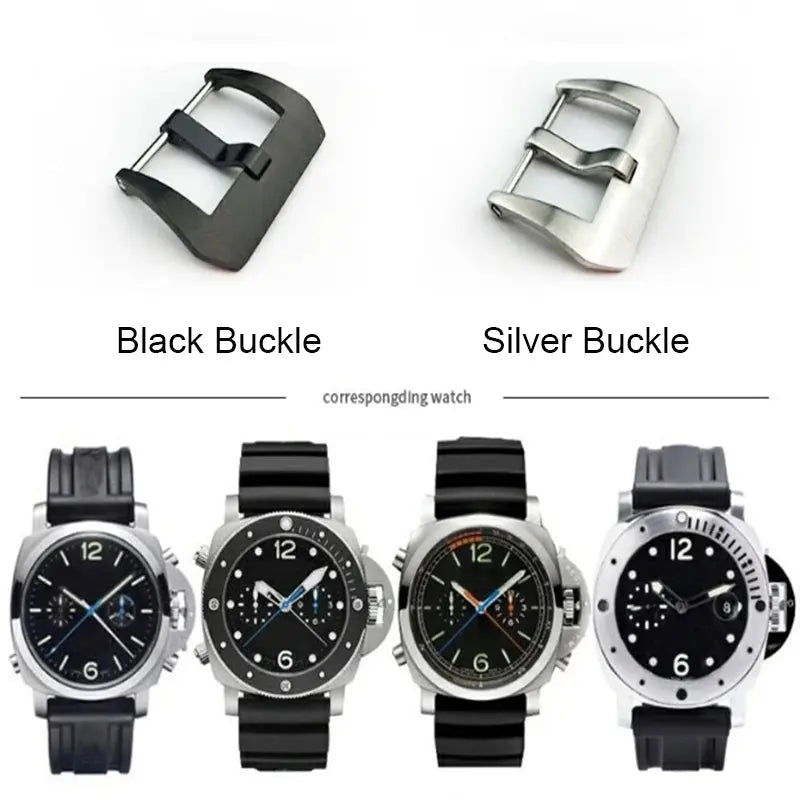 Panerai SUBMERSIBLE PAM 441/386 Silicone Watch Band - 24/26mm - Lightning Design - STRAPS
