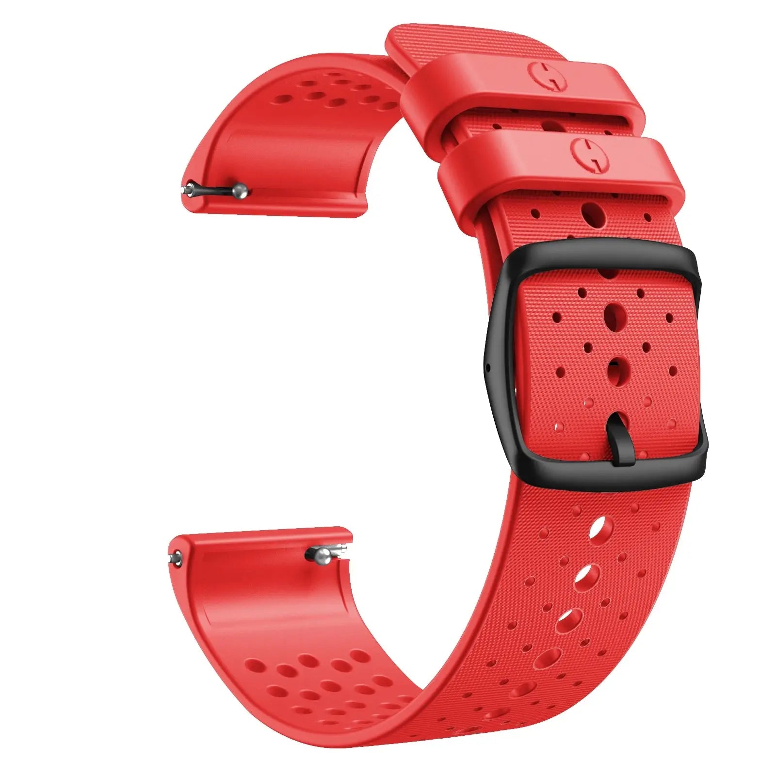 Polar Vantage M Silicone Strap Wristband Replacement - Silver Buckle Bracelet - STRAPS
