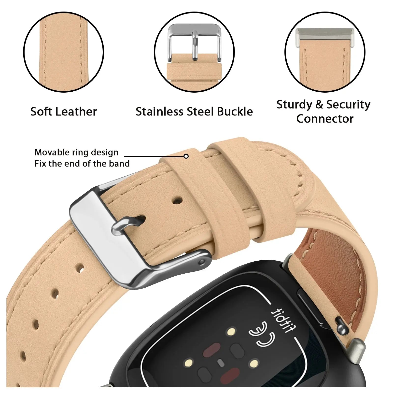 Premium Adjustable Strap for Fitbit Versa 3/4, Sense & Sense 2 – Stylish and Comfortable - STRAPS