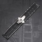 Premium-Grade Black Ceramic Watch Band Replacement for RADO DIAMASTER Series - STRAPS