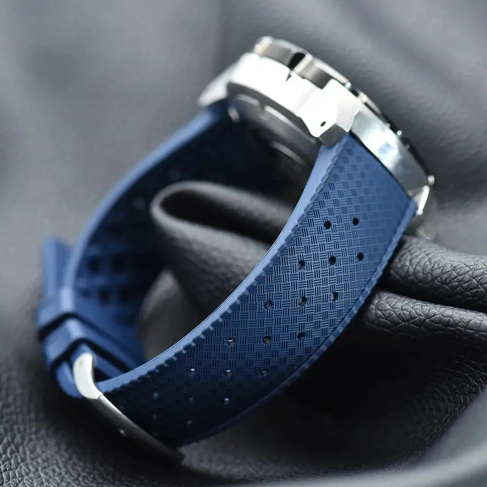 Premium Grade Tropical FKM Rubber Watch Strap for Seiko SRP7J1 STRAPS