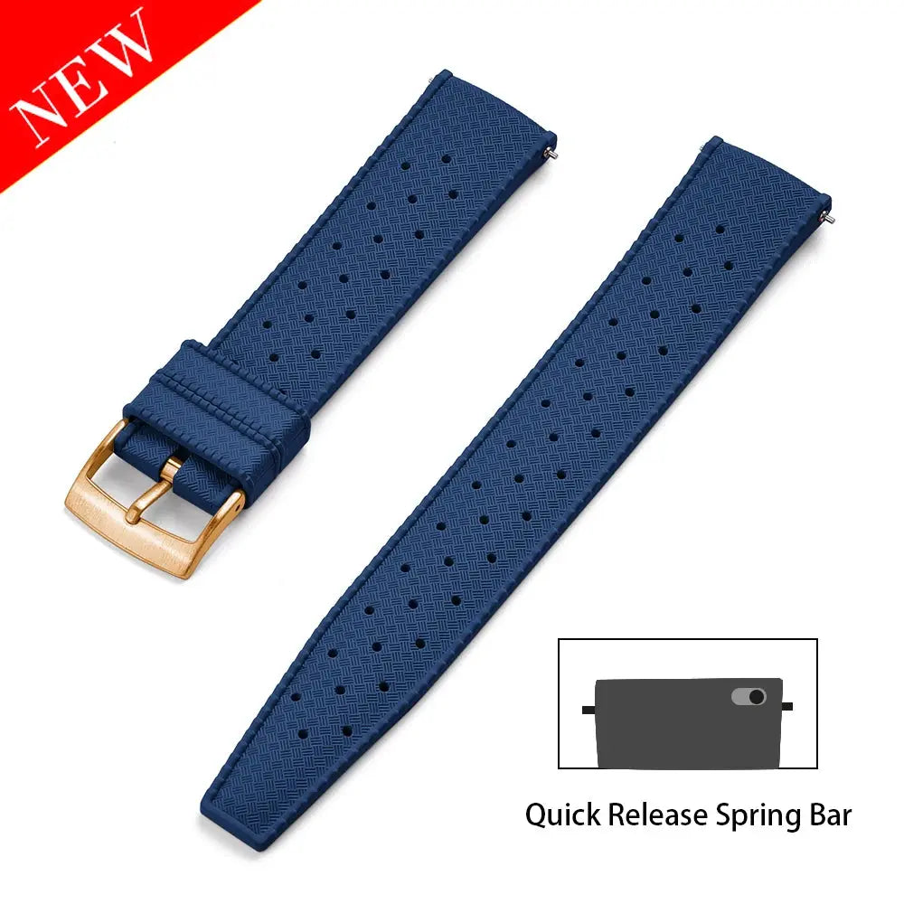 Premium Grade Tropical FKM Rubber Watch Strap for Seiko SRP7J1 STRAPS