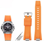 Premium Rubber Watchband For G-SHOCK GST-B400 GST-B400BD Steel Heart Silicone Strap STRAPS