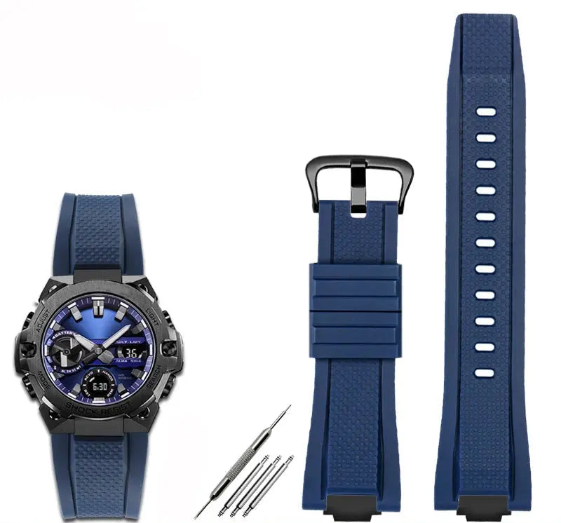 Premium Rubber Watchband For G-SHOCK GST-B400 GST-B400BD Steel Heart Silicone Strap STRAPS