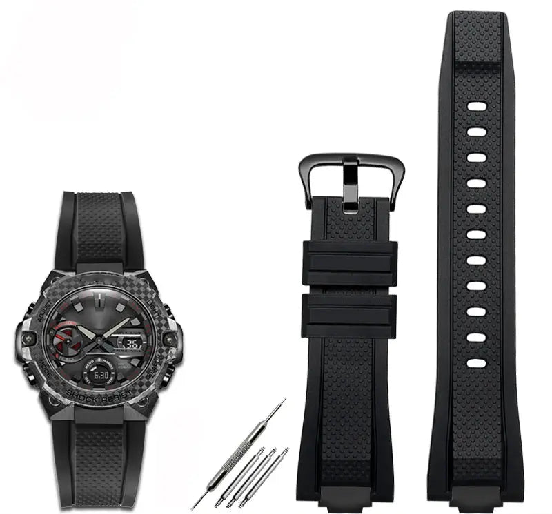Premium Rubber Watchband For G-SHOCK GST-B400 GST-B400BD Steel Heart Silicone Strap STRAPS