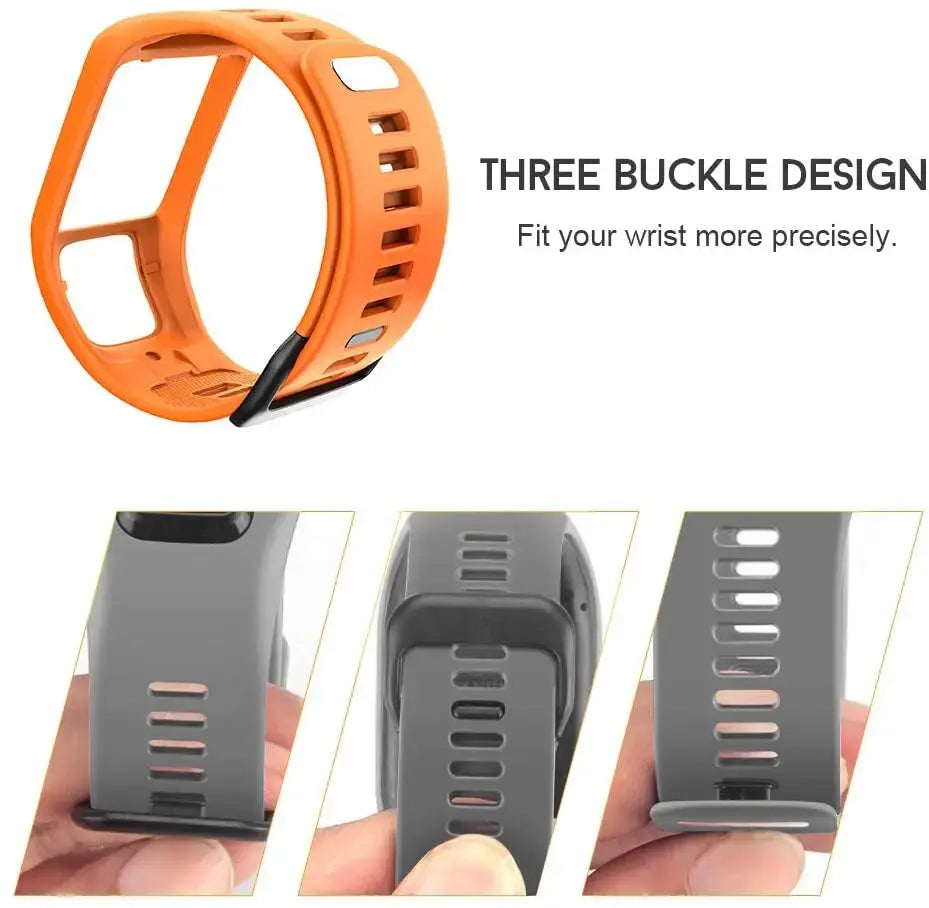 Quality Silicone Watch Strap for TomTom Runner, Spark, Adventurer, Golfer – For Active Lifestyles - STRAPS