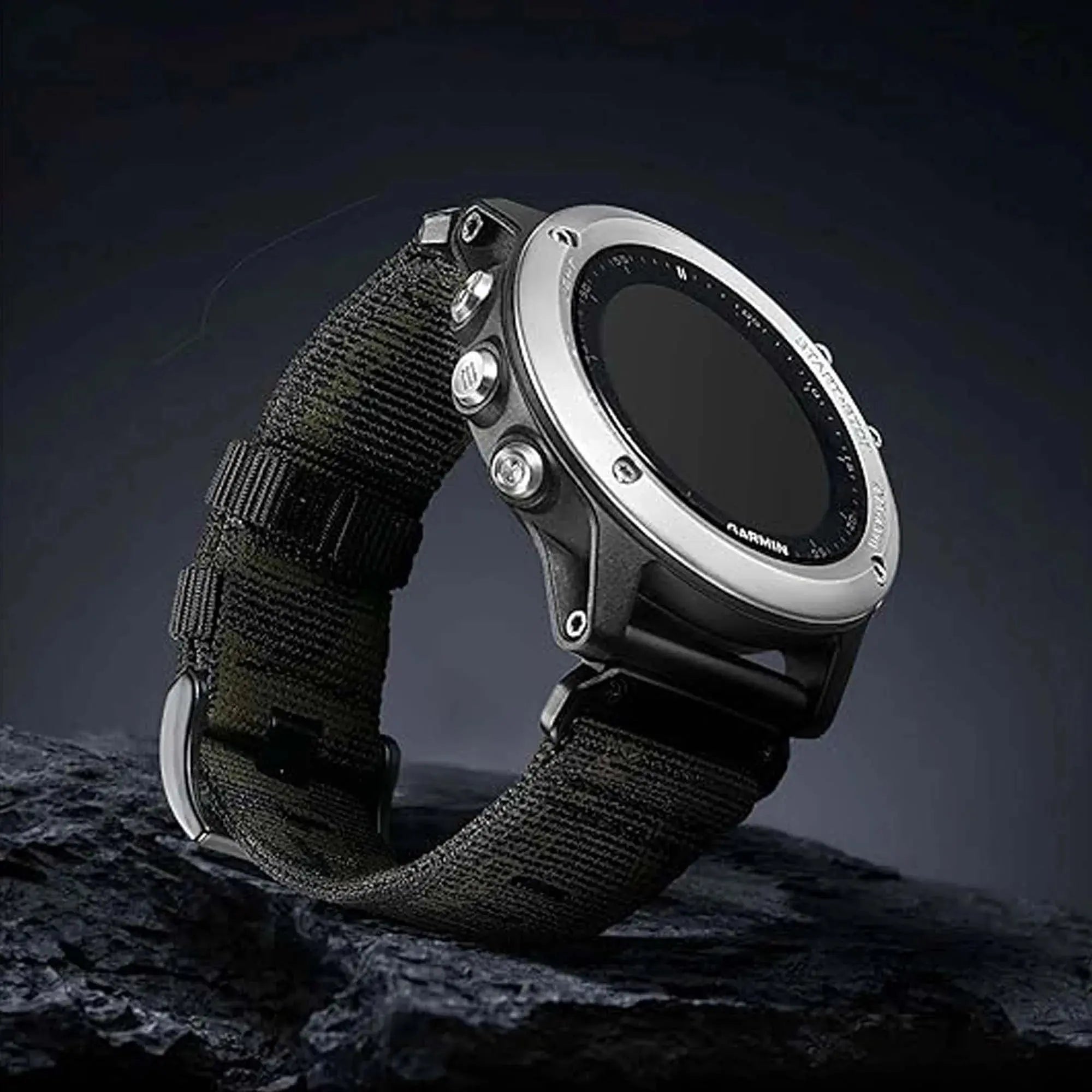 QuickFit 22mm & 26mm Nylon Strap for Garmin Fenix, Forerunner, Instinct – Braided Band ANBEST