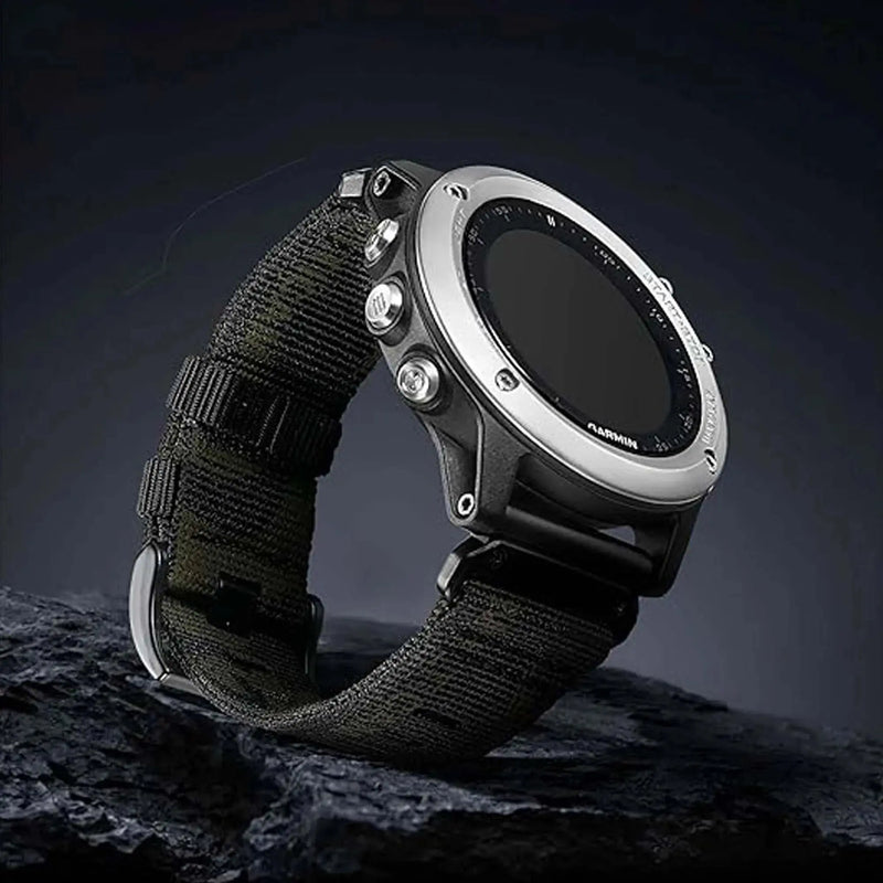 QuickFit 22mm & 26mm Nylon Strap for Garmin Fenix, Forerunner, Instinct – Braided Band ANBEST