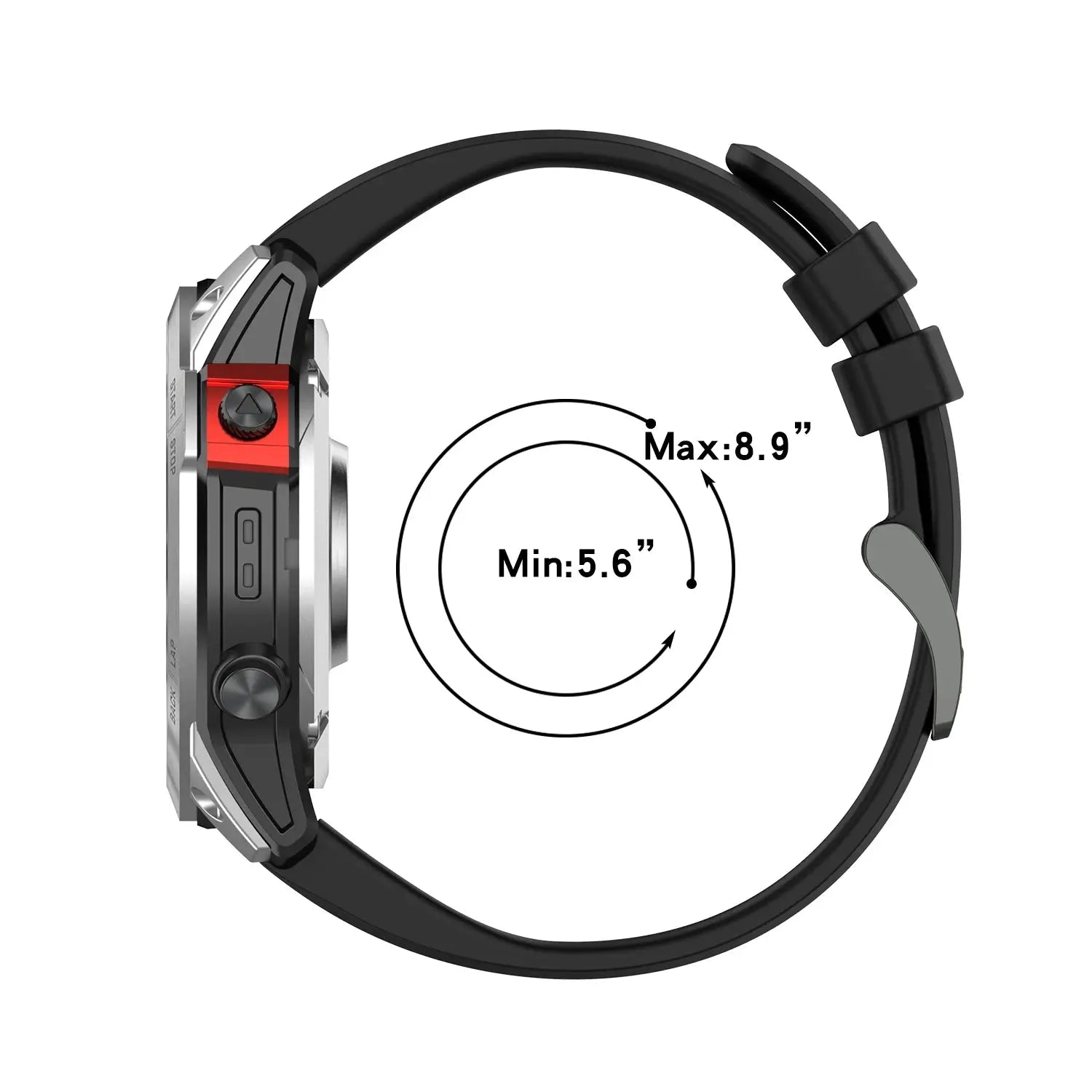 QuickFit Silicone Strap for Garmin Fenix, Forerunner, Tactix, Quatix, Enduro, D2 (20mm, 22mm, 26mm) STRAPS