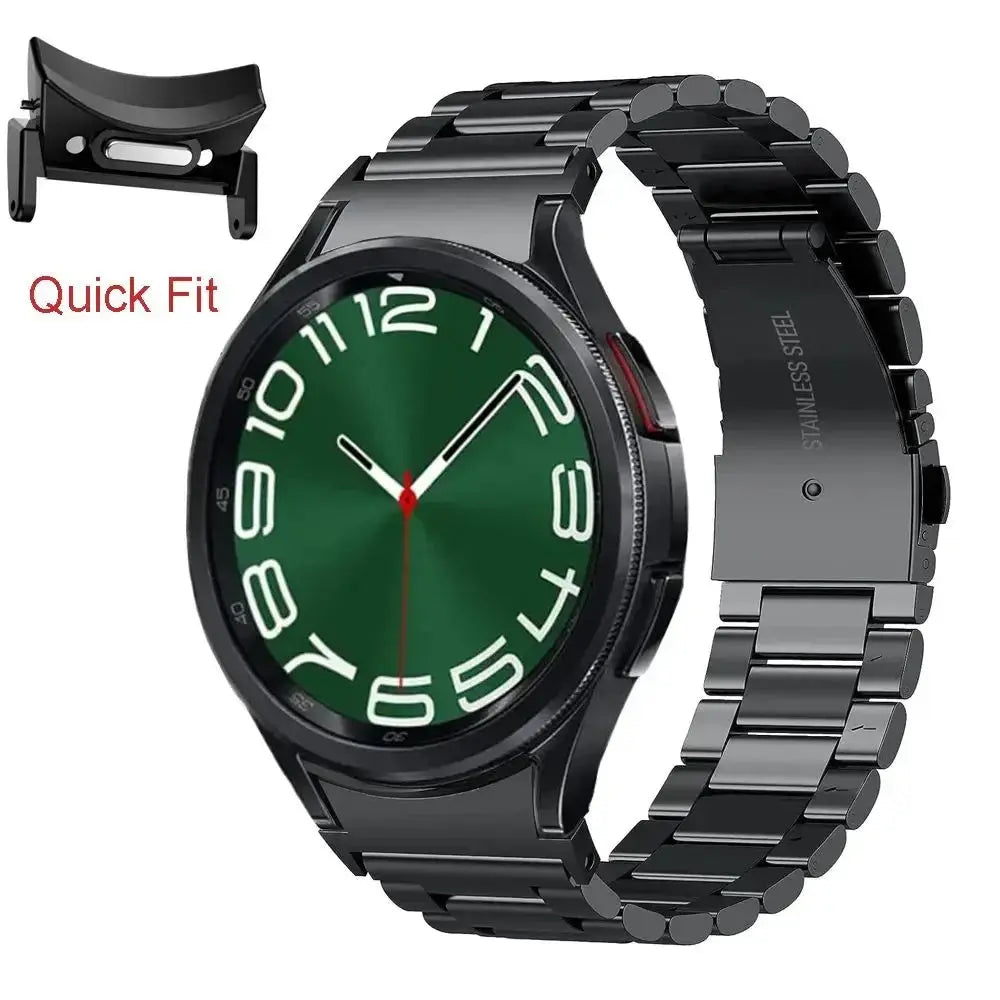 QuickFit Stainless Steel Strap for Samsung Galaxy Watch 6/5/4/Pro 40mm 44mm 45mm 46mm 47mm STRAPS