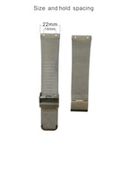 Replacement Watch Band for Skagen Unisex Watch with Screw Slim Strap 22mm-20mm (Hole Spacing 14mm) - STRAPS