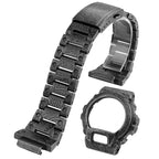 Retro Carved Bezel & Stainless Steel Band for Casio G-Shock DW6900/DW-6903 - STRAPS
