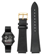 Retro Genuine Leather Watchband - 18mm Convex - Casio AE1200/AE1300/A158W/A168 - STRAPS