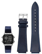 Retro Genuine Leather Watchband - 18mm Convex - Casio AE1200/AE1300/A158W/A168 - STRAPS