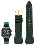 Retro Genuine Leather Watchband - 18mm Convex - Casio AE1200/AE1300/A158W/A168 - STRAPS