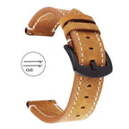 Retro Leather Watchband – Premium Calf Leather Strap for Samsung, Huawei & Traditional Watches - STRAPS