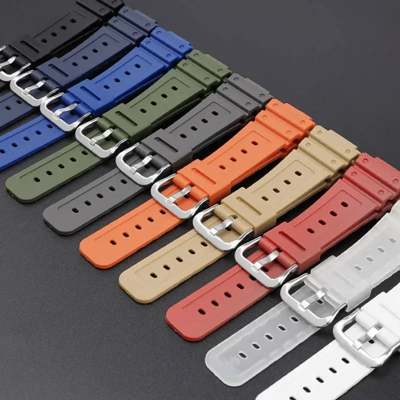 Rubber Strap for Casio G-SHOCK GA2100 GA2110 - TPU Sport Bracelet with Stainless Steel Buckle Geekthink