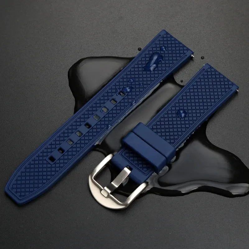 Rubber Waffle Watchband - 20/22mm - Seiko/IWC/Rolex Diver Style - Fluorine Rubber - STRAPS