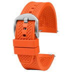 Rubber Waffle Watchband - 20/22mm - Seiko/IWC/Rolex Diver Style - Fluorine Rubber - STRAPS