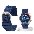 Rubber Waffle Watchband - 20/22mm - Seiko/IWC/Rolex Diver Style - Fluorine Rubber - STRAPS