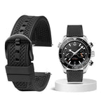 Rubber Waffle Watchband - 20/22mm - Seiko/IWC/Rolex Diver Style - Fluorine Rubber - STRAPS