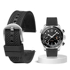Rubber Waffle Watchband - 20/22mm - Seiko/IWC/Rolex Diver Style - Fluorine Rubber - STRAPS