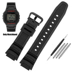 Rubber Watch Strap for Casio AE-1000W AE-1200WH 1300WH 1000W W-216H SGW500 F-108WH 18mm STRAPS