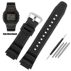 Rubber Watch Strap for Casio AE-1000W AE-1200WH 1300WH 1000W W-216H SGW500 F-108WH 18mm STRAPS