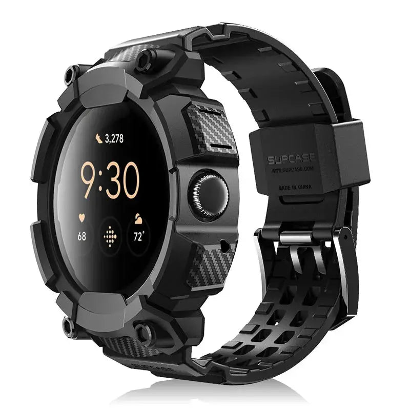 Rugged Protective Case for Google Pixel Watch 3/2/1 – 41mm with Adjustable Strap Band STRAPS