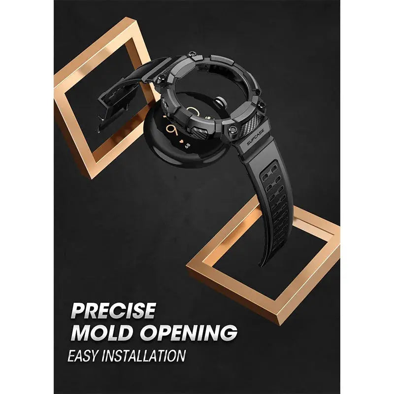 Rugged Protective Case for Google Pixel Watch 3/2/1 – 41mm with Adjustable Strap Band STRAPS