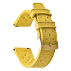 Vintage Tropical FKM Rubber Watch Strap for Seiko SKX007, 62MAS, & Tudor Black Bay STRAPS