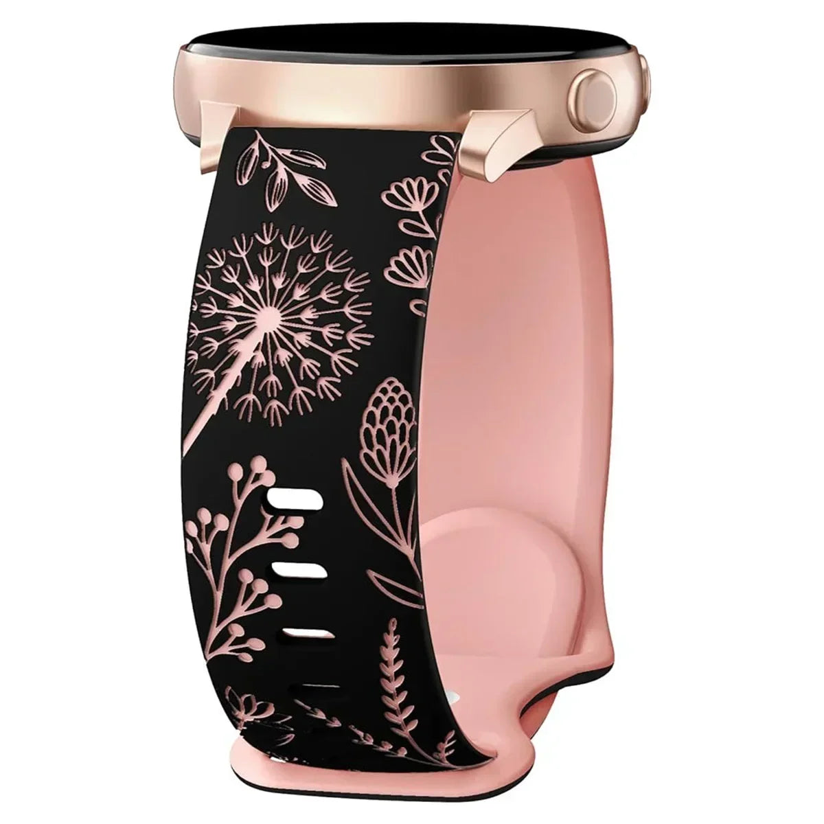 20mm Two-Tone Dandelion Silicone Strap for Samsung Galaxy Watch 4/5/6/7 STRAPS