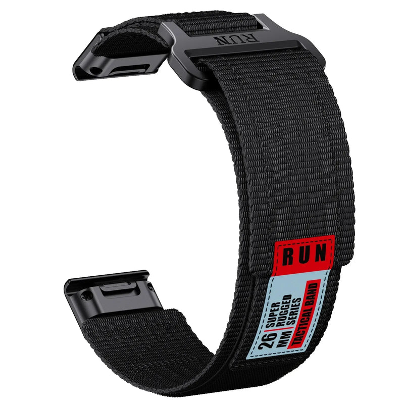 Runcool 22mm 26mm Nylon Strap for Garmin Fenix 7X 6X 5X Instinct