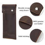 Genuine Leather Watch Pouch - Single Slot Travel Case STRAPS