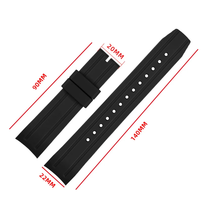Citizen Promaster Curved Rubber Strap | BN0190 BN0191 BN0193 Models