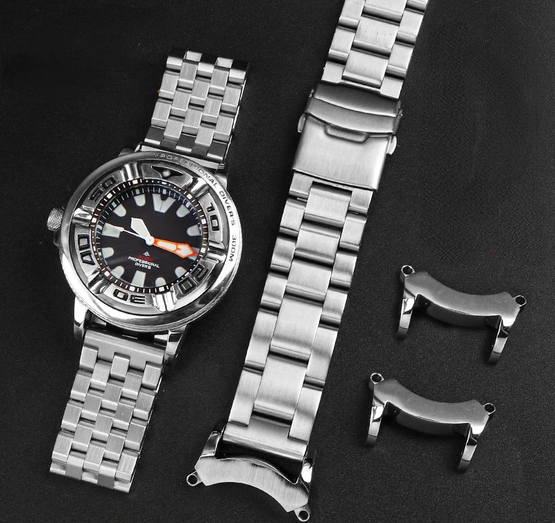 Citizen Eco-Zilla Stainless Steel Lug Adapters & Bracelet | BJ8050-08E Models