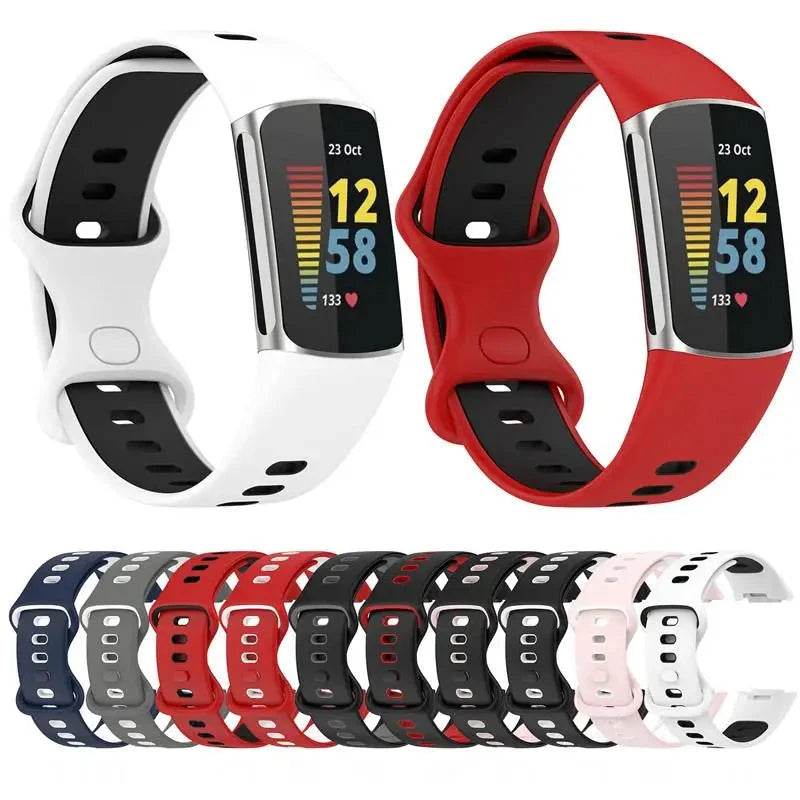 Breathable Soft Silicone Strap for Fitbit Charge 5 / 6 STRAPS