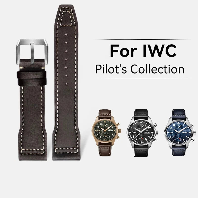 Genuine Leather Strap for IWC Pilot, Portuguese & Portofino STRAPS