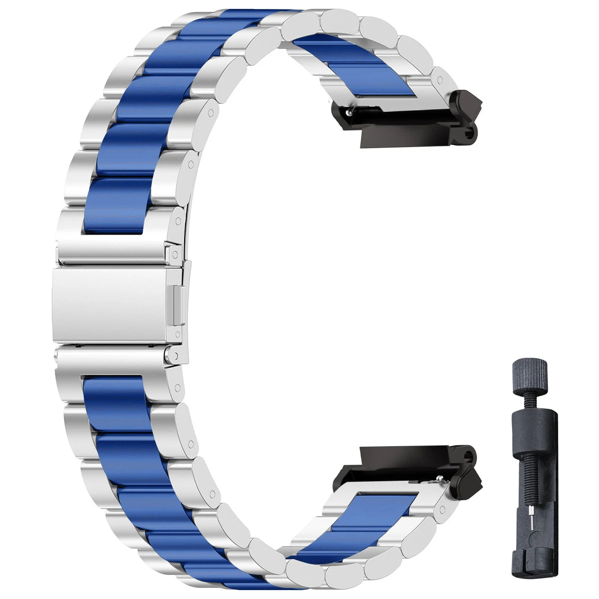 Stainless Steel Luxury Link Bracelet for Amazfit T-Rex 3, T-Rex 2, T-Rex Ultra & Pro STRAPS
