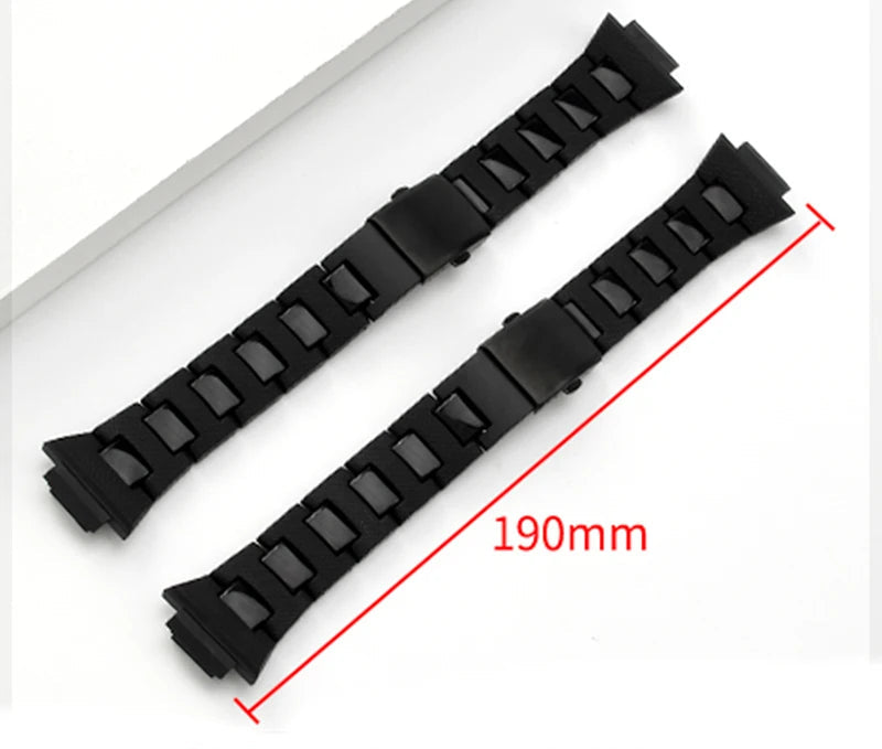 Watch Band for Casio G-Shock DW-5600 GW-M5610 DW-6900 GW-B5600 GMW-B5000 16mm Plastic Steel Bracelet