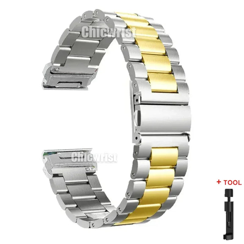 Garmin QuickFit Stainless Steel Band 22/26mm for Fenix 8 7X 6X 5X Plus Watch Strap Bracelet STRAPS