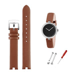 Luxury Genuine Leather Notched Strap for Gucci YA141401 YA141501, Timex & Anne Klein STRAPS