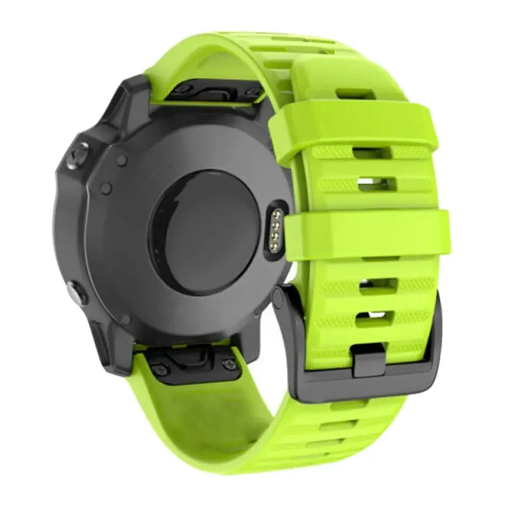 26mm, 20mm & 22mm Silicone Watchband for Garmin Fenix 6, 6X Pro, 5, 5S, 5X Plus, 3HR – Quick Release Strap - STRAPS