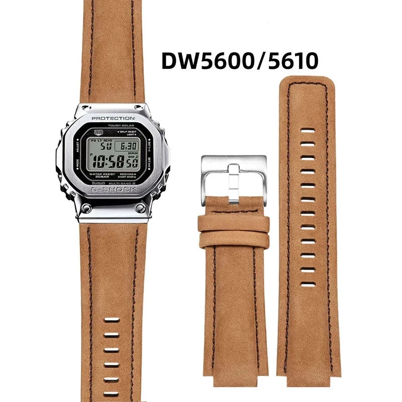 Vintage Cowhide Leather Strap for Casio G-Shock DW-5600 / GA-2100 STRAPS