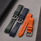 Premium FKM Rubber Watch Strap for Tissot, Seiko, and Omega Models STRAPS